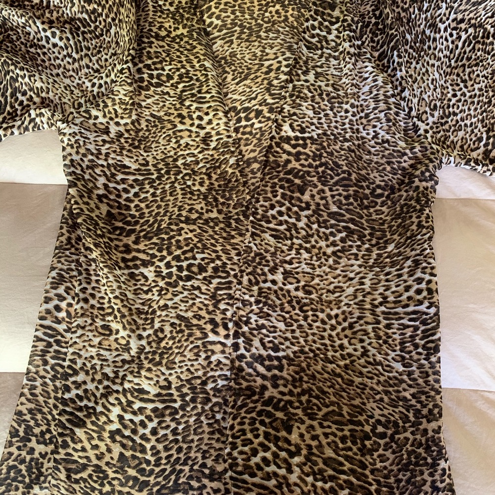 Princess Polly Reverse Leopard Long Sheer Kimono S - Picture 4 of 4